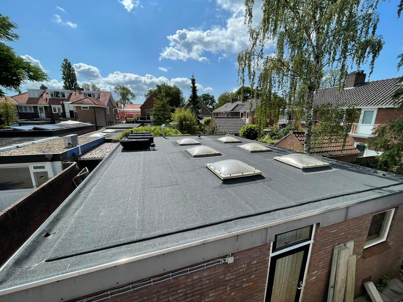 Bitumen dak vervangen